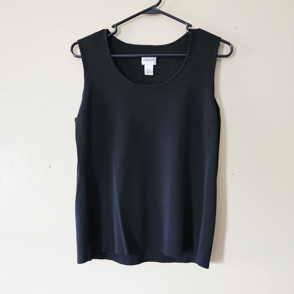 Chico's Elegant Black Tank Top - Picture 1 of 3